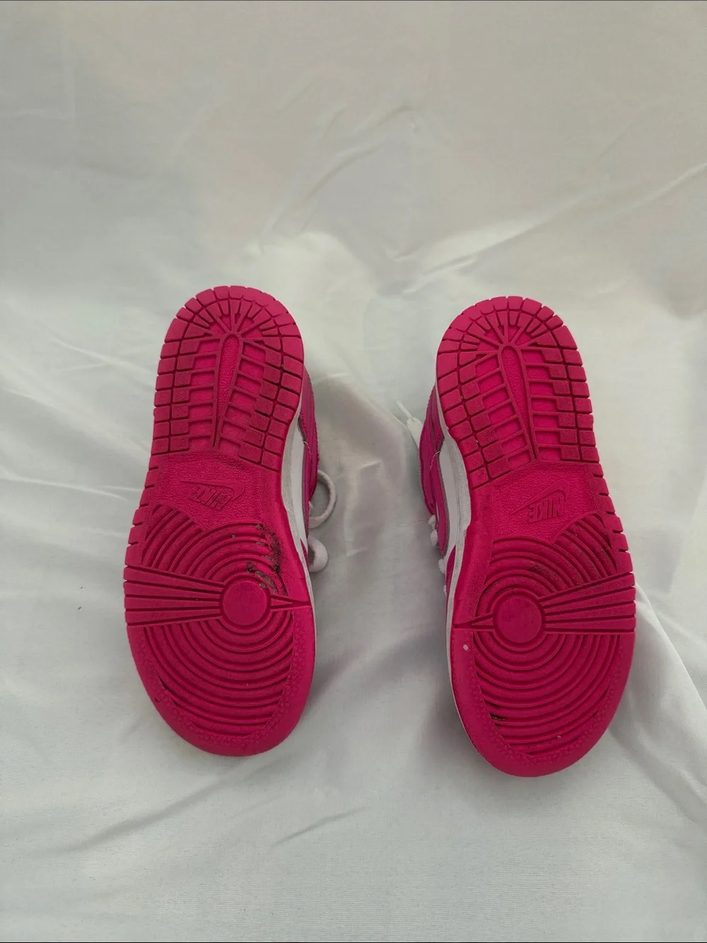 Nike Dunk Kids Pink and White Low-Top Sneakers